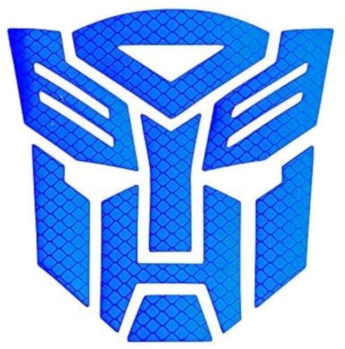 Autobot - Trasformatori di luce riflettenti, auto, moto, finestrini auto, camion, notebook, decalcomania in vinile, accessori per auto, auto, auto, colore: blu scuro