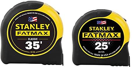 Stanley 33-735-25 35ft. and 25ft. Fatmax Tape Measure Combo Pack, Yellow