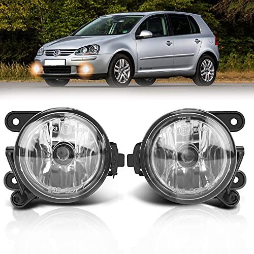 TangMiGe Nebelscheinwerfer für Volkswagen VW Golf V 5 (1K1/1K5) 11/2004-06/2009, 1K0941699C 1K0941700C, HB4, 1 Paar, Klar Objektiv