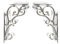 Ornate Chrome Traditional Antique Iron Cast Wall Shelf Toilet Cistern Brackets