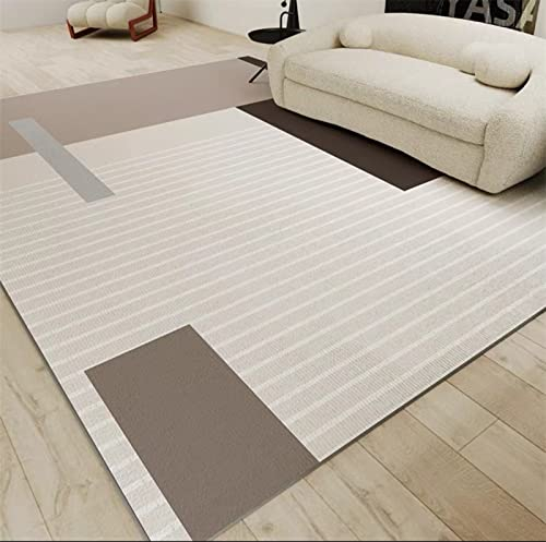 Teppiche bodenbeläge für Balkon Grauer Wohnzimmerteppich mit geometrischem Design, bequemer, niederfloriger Stoff, feuchtigkeitsbeständig Fell teppiche für Schlafzimmer 60X90cm läufer teppiche Flur