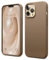 elago Liquid Silicone Case Compatible with iPhone 13 Pro Max Case (6.7), Premium Silicone, Full Body Protection - 3 Layer Shockproof Phone Cover, Anti-Scratch Soft Microfiber Lining (Brown)