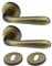 Bricolevante Maniglie Porta Interna Disponibile in più Varianti vendute in set - Maniglia Bronzo Tonda per Porte (Tonda, Bronzata)
