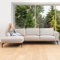 Comooda Soda Corner, Holz, Beige, Ecksofa Links