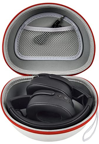 Headphone Case for Skullcandy Crusher/Hesh/Evo Wireless Over-Ear Bluetooth Earphones, for Beats Studio Pro/ 3/Solo 4/3/2 Headphones and More Noise Cancelling Foldable Headset - Hard Box Only (White)