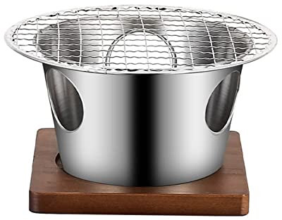 Gasgrill Familie Edelstahl Alkohol BBQ Grill Antihaft für Zuhause Küche Outdoor Garten Grillofen