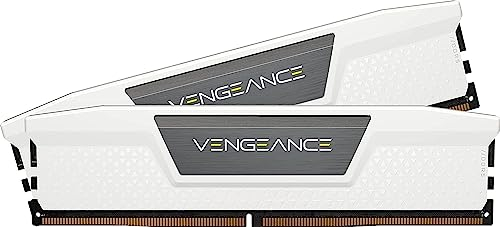 Corsair VENGEANCE DDR5 RAM 64GB (2x32GB) 6000MHz CL40 Intel XMP iCUE Kompatibel Computer Speicher - Weiß (CMK64GX5M2B6000C40W)