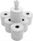 6 PACK 2 PLY WHITE EMBOSSED CENTRE FEED PAPER WIPE ROLLS 2 PLY ROLLS HAND TOWELS
