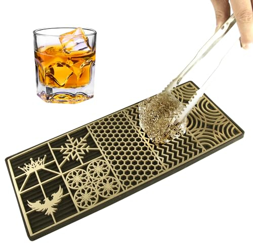 Ice Press Craft Modern Ice Molds Stamps For Cocktails Whiskey Bourbon Maker Brass Custom Ice Cube Stamp Fast Patterns Bartender Accessories (Creative)