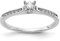 14ct White Gold Lab Grown Diamond Petite Engagement Ring Größe N 1/20 Schmuck Geschenke für Frauen, Weißgold, Weißer Diamant, Weißgold, Erstellter Diamant