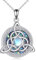 YAFEINI Keltischer Knoten Kette für Damen 925 Sterling Silber Mondstein Amulett Anhänger Halskette Viel Glück Wikinger Schmuck für Herren Mädchen (Mondstein Kette)