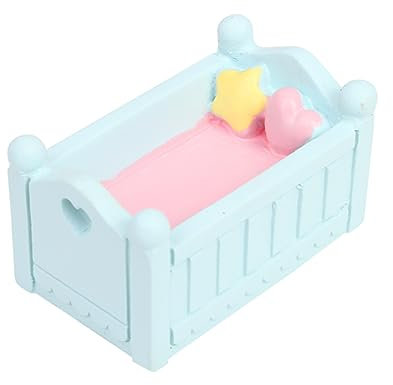 Cabilock Mini Babybett Cake Topper Aus Resin Wunderschöne Tortendeko Für Geburtstagsfeiern Und Partys Für Babypartys Und Kinderfeste Dessert Ornament Für Festliche Anlässe