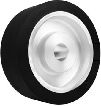Bandschleifer, glattes Gummi-Kontaktrad, Schleifband-Set mit Lagern, 175 mm