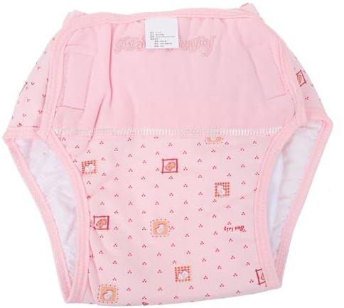 HEMOTON Wiederverwendbare Stoffwindel aus Baumwolle Auslaufsicher und Waschbar Weich Gepolstert für Neugeborene und Kinder Rosa Zufällige Farbe