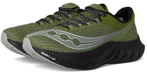 Saucony Men's Endorphin Pro 4 Sneaker, Olivine/Black, 10.5
