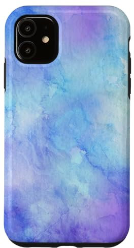 Hülle für iPhone 11 Lila Türkis Blau Wolken Farbverlauf