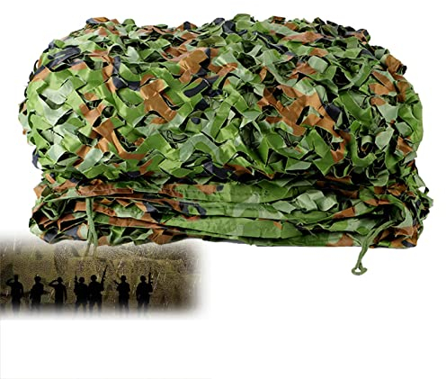 LIZYUN Tarnnetz, Outdoor Tarnnetz Sonnenschutz Woodland Army Camouflanetting Für Jagd Camping/7 * 10M/22.9 * 32.8Ft