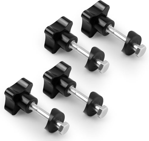 4 Sets Ersatzknöpfe für Rollatoren, Universelle Ersatzknöpfe für Armverstellung mit Schrauben und Unterlegscheiben Antriebsknöpfe für Rollatoren Rollator-Teile für Rollatoren