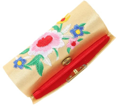 Baluue Porta Lipstick Retro Di Bellezza Con Specchio Organizer Per Trucco e Pratico Stile Cinese Per Borse e Viaggi Elegante e Facile Da Pulire