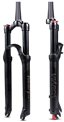 GZKDKZB Forcella ad Aria MTB 26/27,5/29 Pollici per Mountain Bike, Pressione dell'Aria, Forcella per Bicicletta, Rimbalzo, Regolazione dell'escursione, Forcella Ammortizzata per Bici da 10