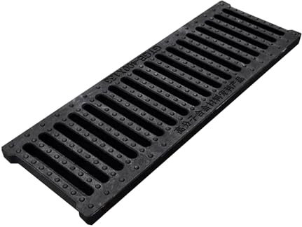 Ablaufgitter Rutschfester Bodenablauf aus Hochpolymerem Kunststoff, 4/5/6 Zoll Breite, Rechteckige Kanalisationsgitter, Grabenablaufabdeckung für Gehwege, Landschaftsbau, Fabrikgärten(50x15x2 cm(19.7x