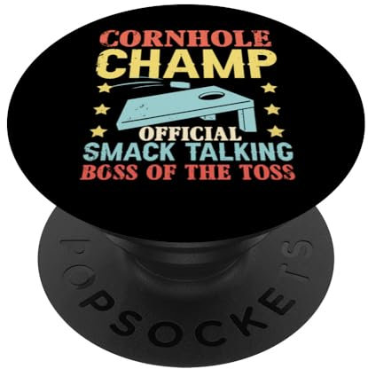 Cornhole Champ Offizielles Hemd Bean Bag Toss Player PopSockets Klebender PopGrip