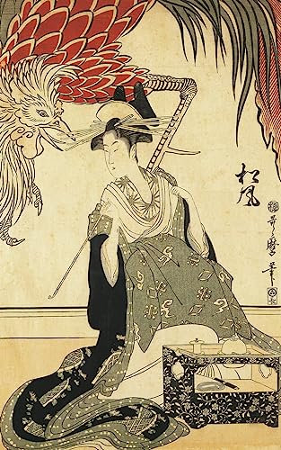 SERENDIPITP Vintage Leinwand Wandkunst Dekorative Leinwand Malerei Dekoratives WandgemäLde Liebe die man selten trifft von Kitagawa Utamaro Ölgemälde Kunstdrucke für Heimdekoration 60x90cm