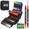 Sonlaryin Rotuladores Lettering 180 Colores, Doble Punta Brush Pen Kit con Libro Colorear, Rotuladore Punta Pincel Fina para Niños Adultos Graffiti, Mandalas, Caligrafía, Dibujo, Mandalas