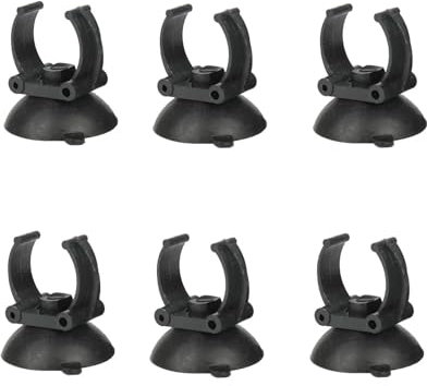 Ventosa per Acquario, Set di 6 Ventose di Alta qualità per Accessori acquari (Ventouse-A)