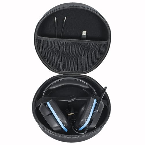 YIIWAY Funda Duro Estuche Case Compatible con Astro Gaming A10 / A20 / A30 Lightspeed / A40 / A50 / A10 Gen 2 / A20 Gen 2 Auriculares Gaming, Funda Solo - Negro YC80038