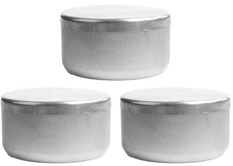 Fitooles 3 x Aluminium-Bodentestgläser, auslaufsicher, Probenbehälter für Labor, geotechnische Analyse und Lagerung, Gartenarbeit, Bodenprobenbehälter
