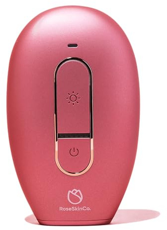 RoseSkinCo Lumi IPL Laser Hair Removal Device, At Home Permanent Hair Reduction on Face, Bikini, Legs, Arms, Underarms, Safe & Gentle Intense Pulsed Light Handheld Device, Rose/Gold