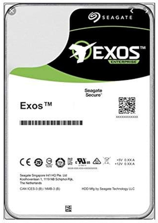 Seagate Exos X16 ST16000NM003G Interne Festplatte, verschlüsselt, 16 TB, intern, SATA 6 Gbit/s, 7200 U/min, 256 MB Speicher, Self-Encrypting Drive (SED) (Generalüberholt)