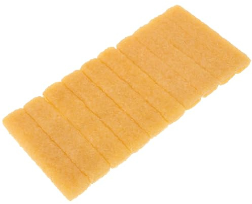 Alasum 10pcs Shoe Cleaning Eraser for Suede and Velvet, Rubber Glue Material, Gentle on Delicate Fabrics, Versatile Use for Cleaning Shoes and Clothes, Portable Yellow Eraser
