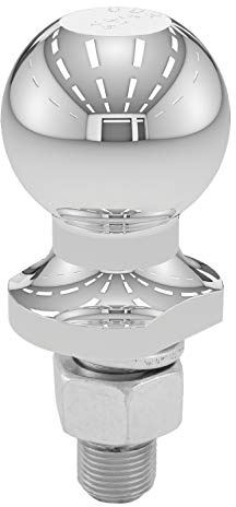 CURT 40003 Chrome Trailer Hitch Ball, 3,500 lbs, 2-Inch Diameter, 3/4 x 1-3/4-Inch Shank , Universal Fit