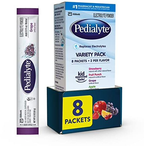 Pedialyte Powder Pack, Variety, 0.3-Ounce, 8 Count by Pedialyte