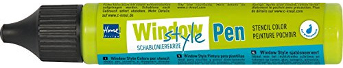KREUL 74913 - Glasfarbe für Schablonen im WINDOW Style Applikator, Lila, 29 ml, Home Design
