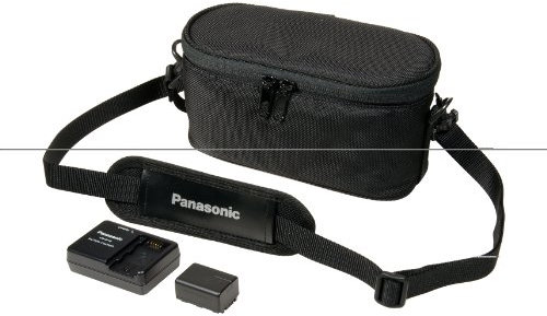Panasonic Camcorder Accessory Kit with Charger/Lithium Ion Battery/Soft Case for HC-V720EB-K/HC-V520EB-K/HC-V520EB-R/HC-V210EB-K