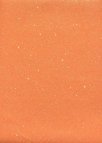 NEPTUN Glitzer Design neon orange (Bügelfolie), 1 DIN A4