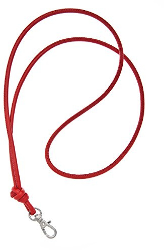 Logan Whistles Nappaleder Lanyard - Rot