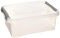 Curver 227901 Handy Box Plus Tapa de clip de plástico transparente 40 x 29 x 15 cm, 12 L