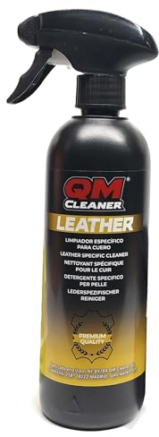 QM Cleaner Leather | Limpiador para Cuero, Piel y Polipiel - Ideal para sillones, tapicerías de vehículos y complementos (Bolsos, Chaquetas...) - 500ml
