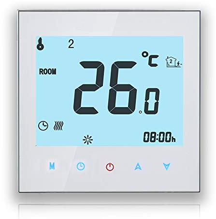 BECA BHT-1000GCLW Termostato, Blanco, Boiler Heating
