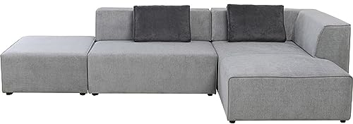 Kare Design Ecksofa Infinity Ottomane Grau Rechts