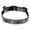 TRIXIE Silver Reflect Halsband Größe L–XL: Halsumfang 40–65 cm/25 mm in schwarz/silbergrau - stark reflektierendes Halsband für große bis sehr große Hunde, gute Sichtbarbarkeit im Dunkeln, 12224