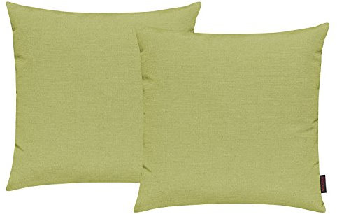 Magma Heimtex Fino Kissenhülle ca. 50 x 50 cm Farbe 30 Grün (2er Set)