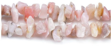 Pink Peruvian Opal Grade A Chip Beads 5mm-8mm Long Strand of 240+ Pieces for Jewellery Making - Natural and Unique