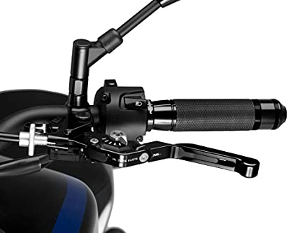 Puig 24NNP Silver and Black Foldable Brake Lever ()