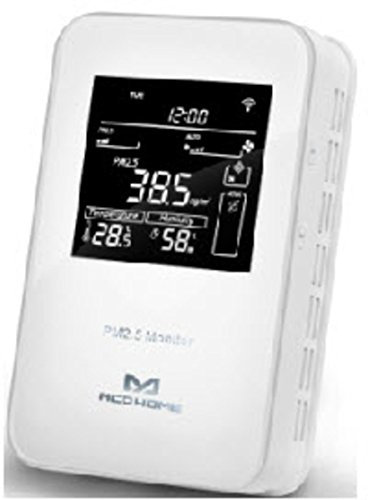 MCO Home Z-Wave PM2.5 Moniteur de qualité de l'air, 12V DC, Blanc, MH10-PM2.5-WD