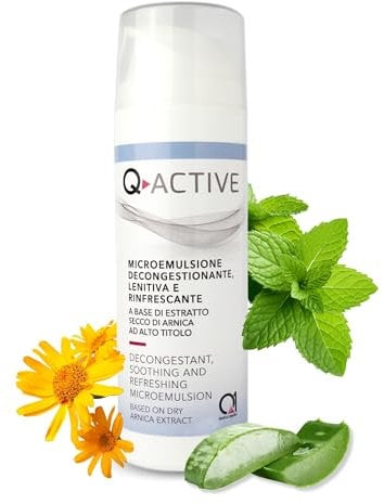 Q1 Q-Active Abschwellendes Gel für geschwollene und schwere Beine | Arnika-Erfrischungsgel für müde Beine nach dem Sport | Durchblutungsförderndes Gel mit entwässernder Wirkung, 150ml